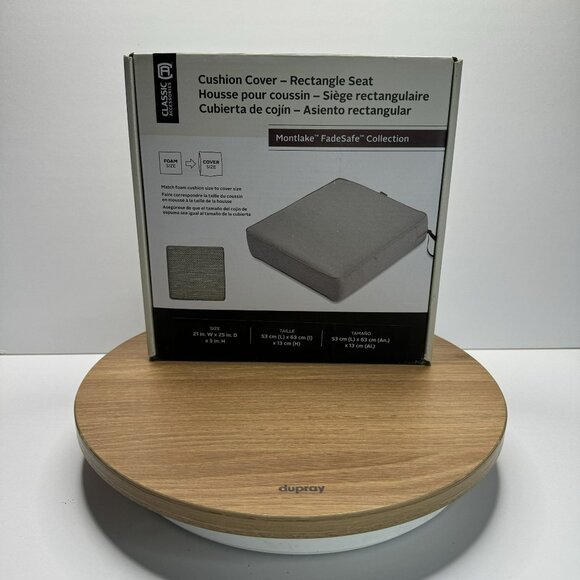 Classic Accessories Montlake FadeSafe Cushion Cover Rectangle Seat 21"L X 25"W H - Picture 4 of 6